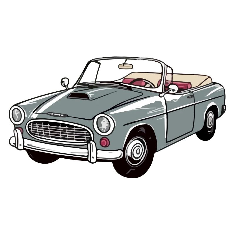 Graues Cabriolet