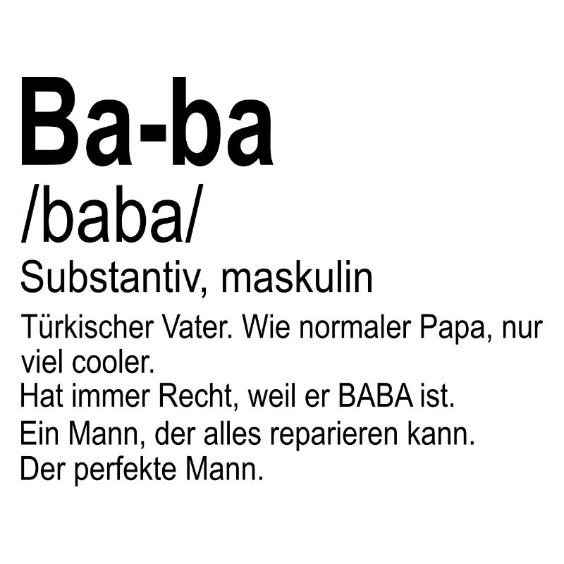 Baba Türkischer Vater Baba hediye