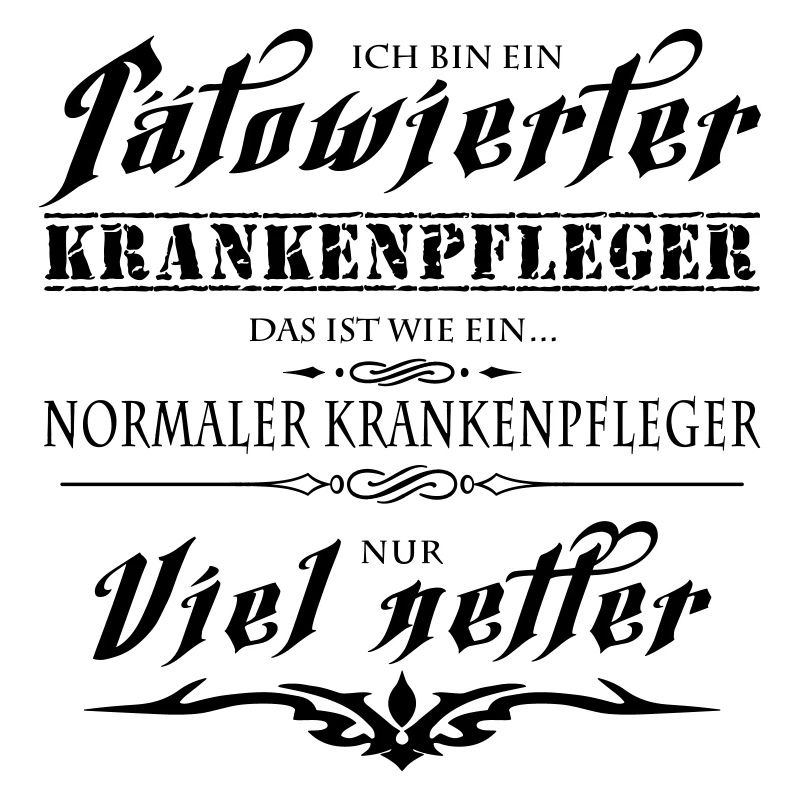 Tätowierter Krankenpfleger ist netter!