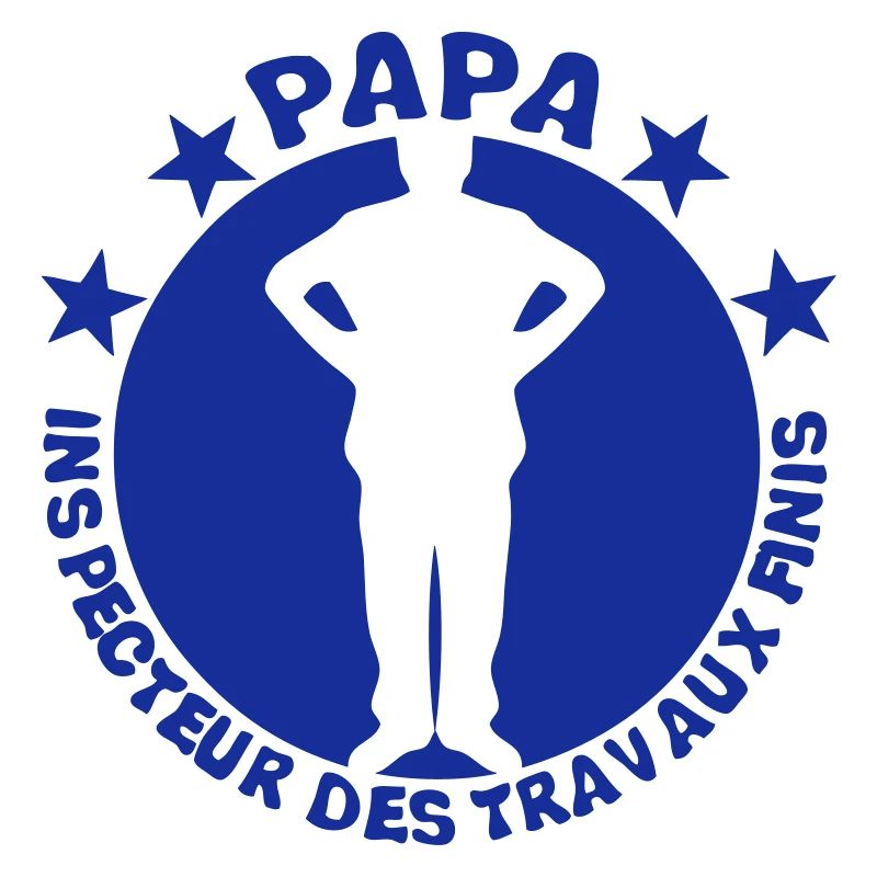 Dad inspector finished work man logo