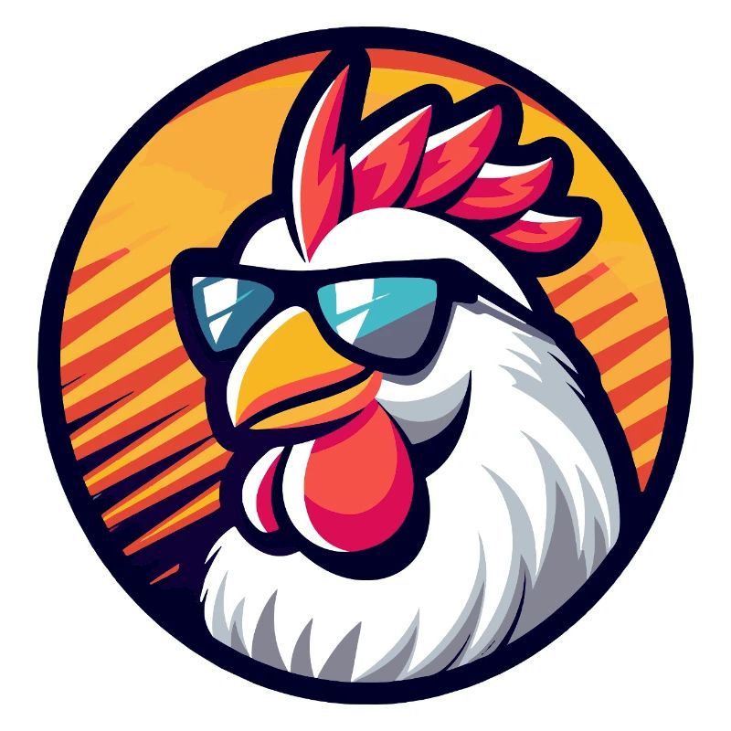 Chicken Comic Cool Summer