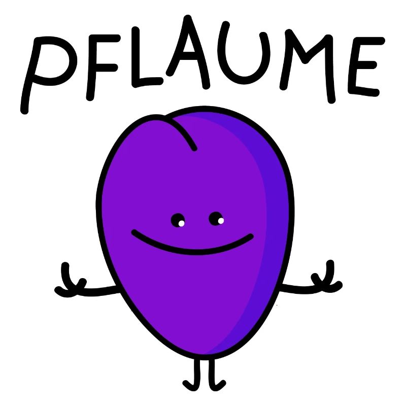 lustige Pflaume
