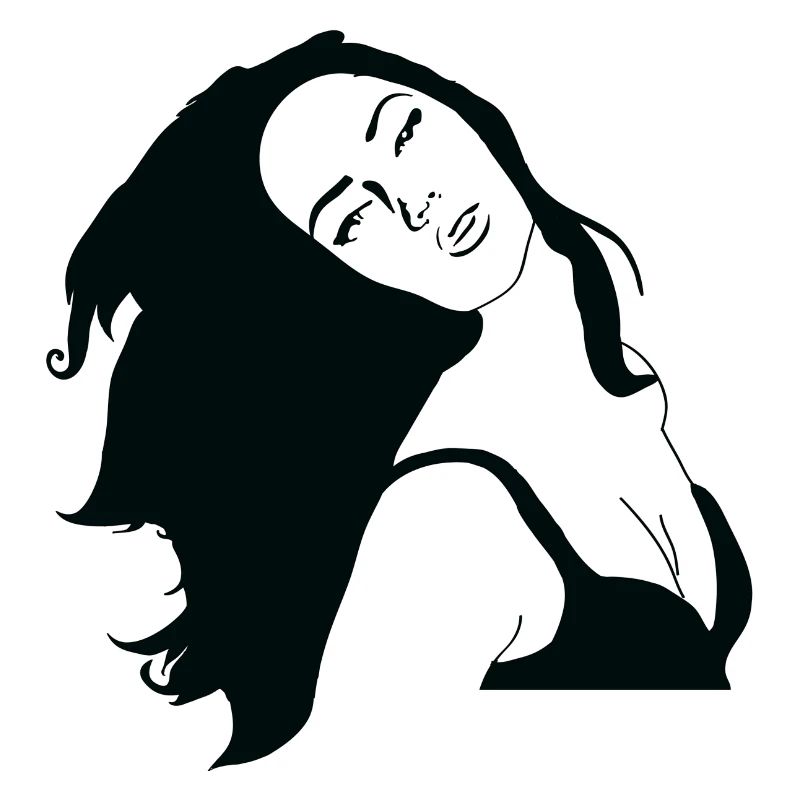 Graffiti-Schablone Art-Frau