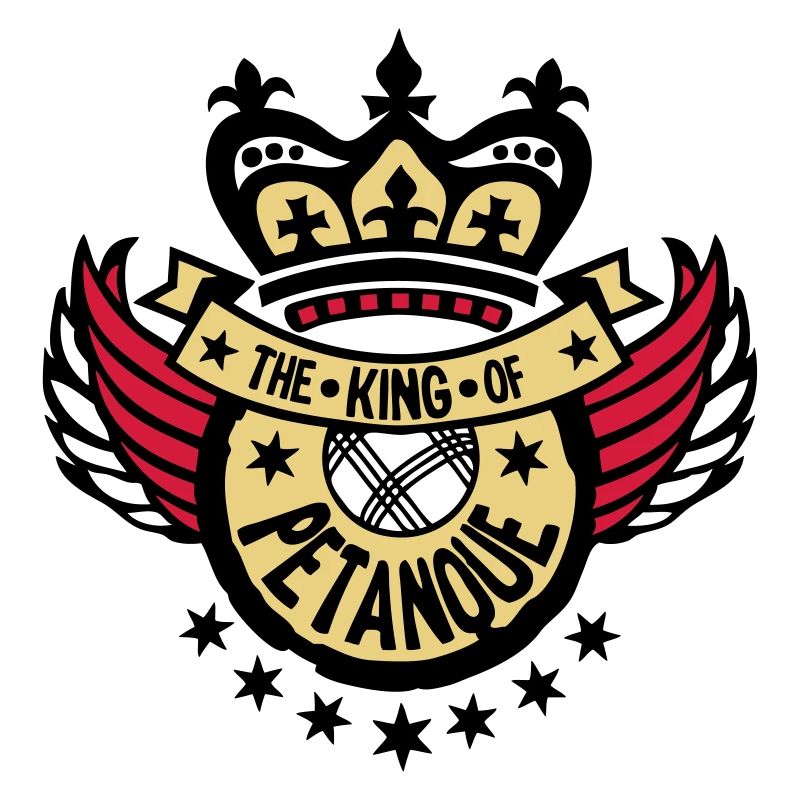 king king petanque sport logo wing buffer