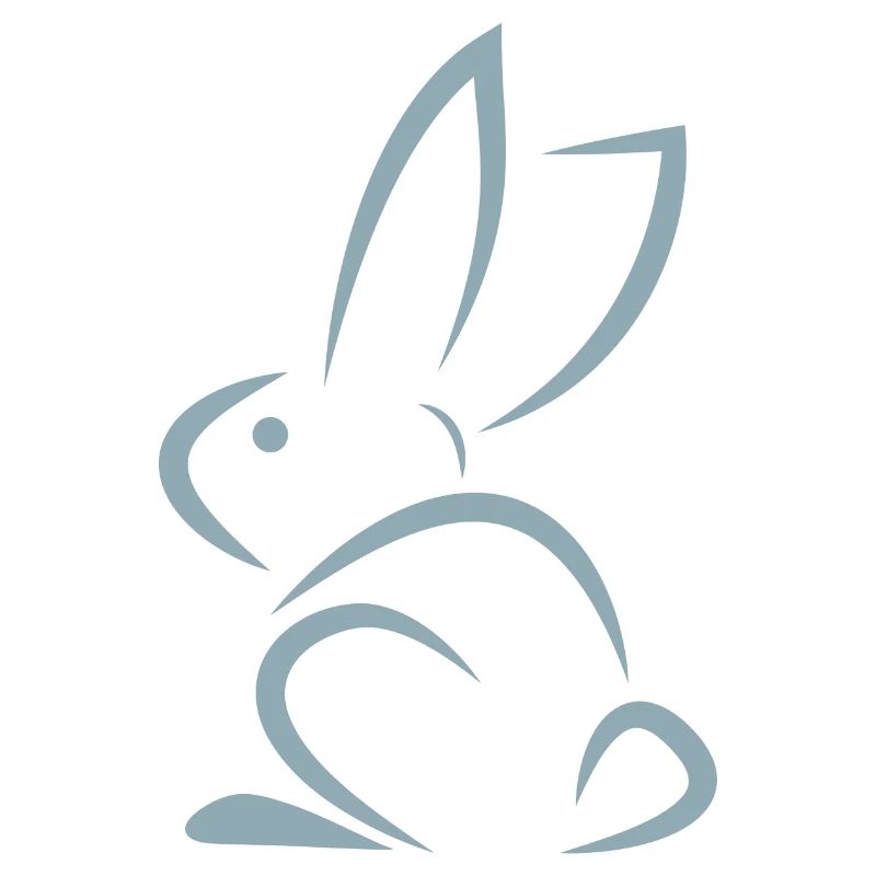 lapin bleu