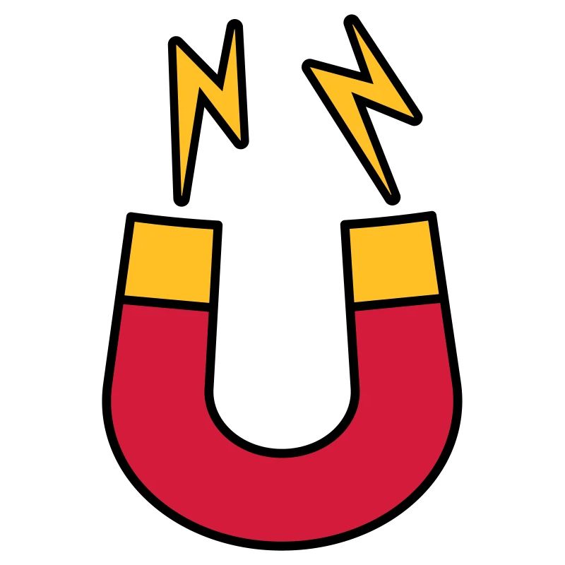 Lightning magnet logo funny