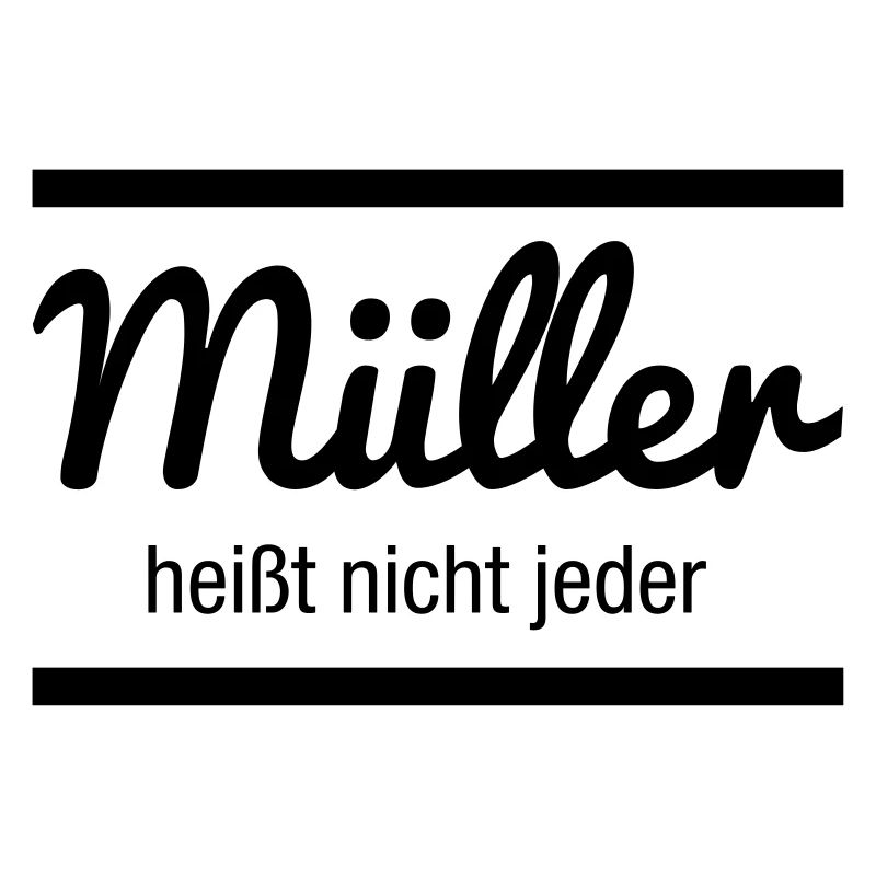 Müller Namensschild