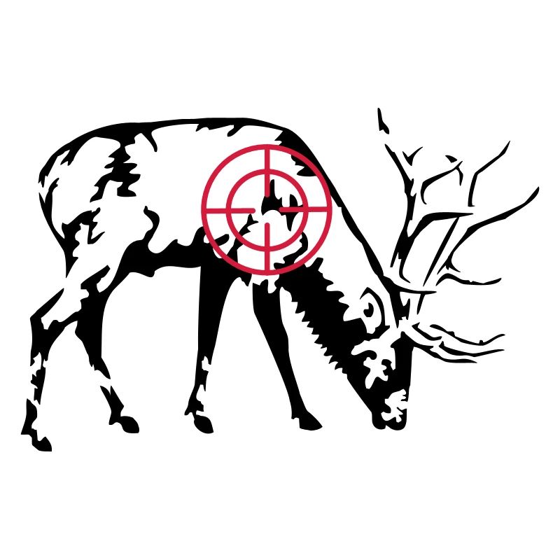 Cerf broutant