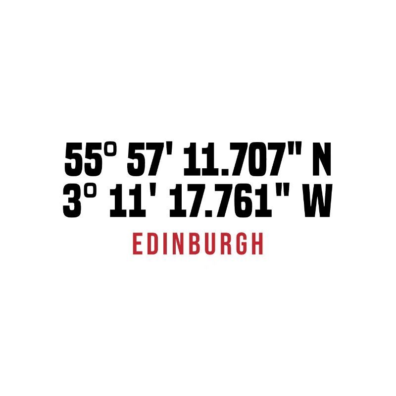 Edinburgh Coordinates Typo