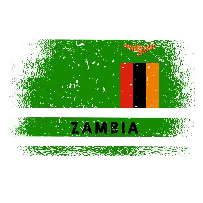 Sambia Flagge