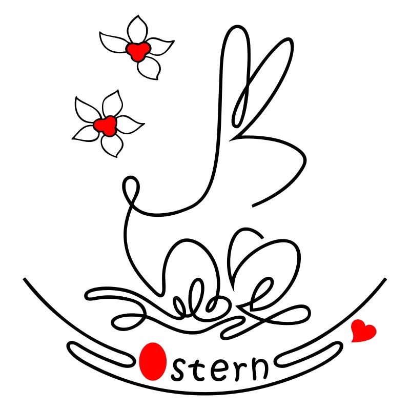 Osternest mit Osterhase