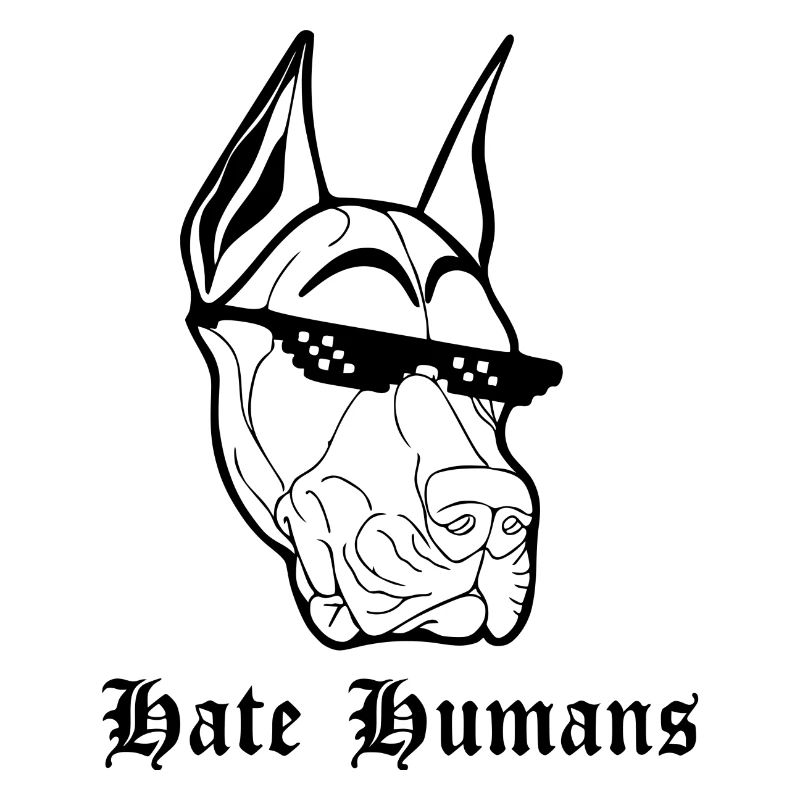 Hate Humans Dog