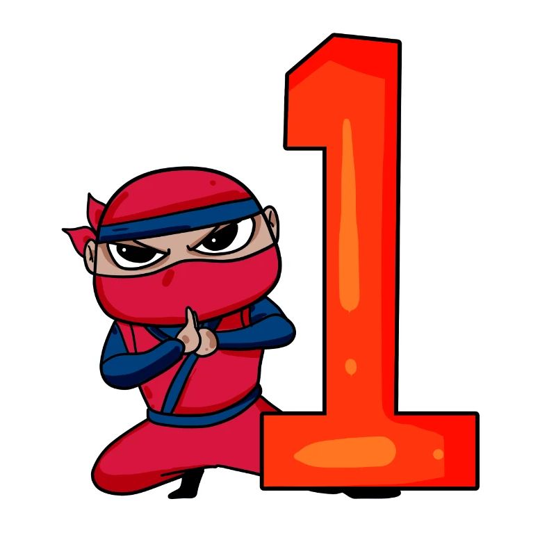 Junge 1 jährig 1. Geburtstag Junge Ninja