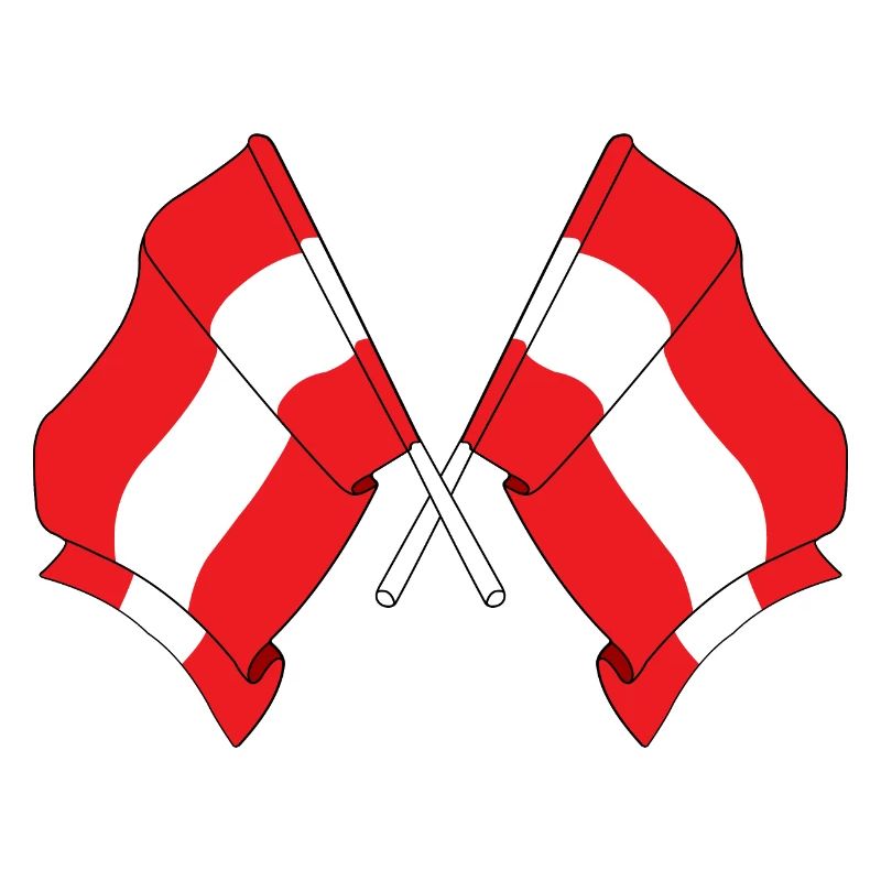 Two flags Austria
