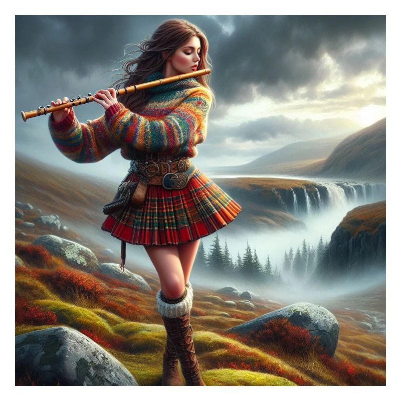 Musicienne celtique