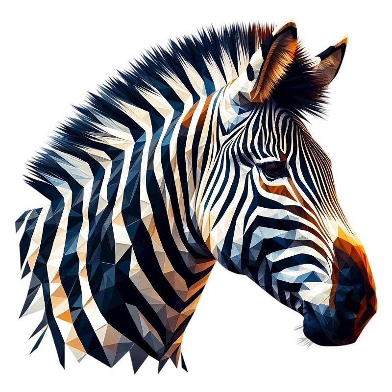 Polygonales Zebra