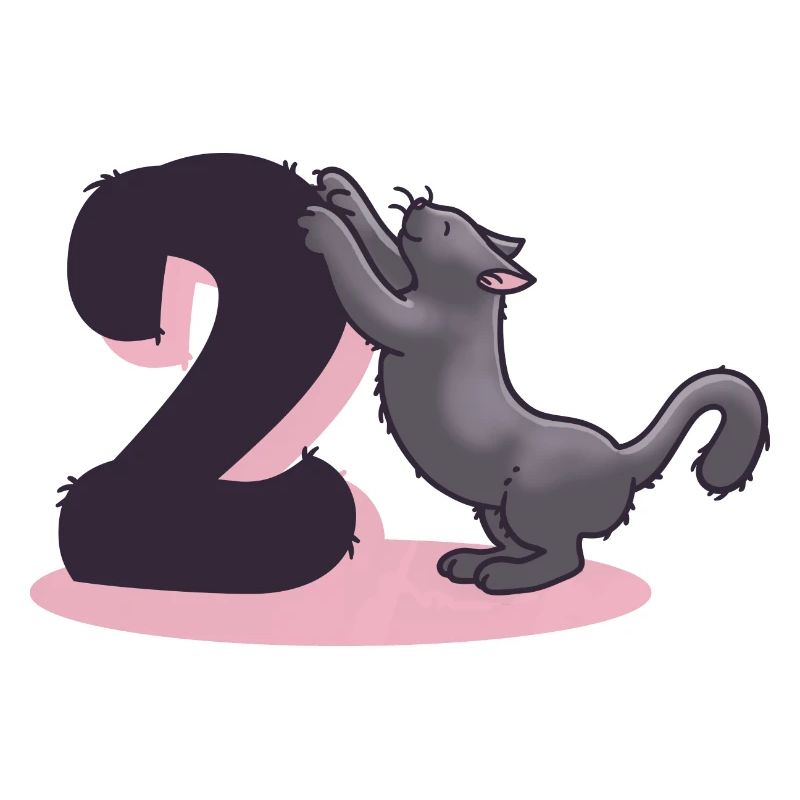 Katze Zahl 2