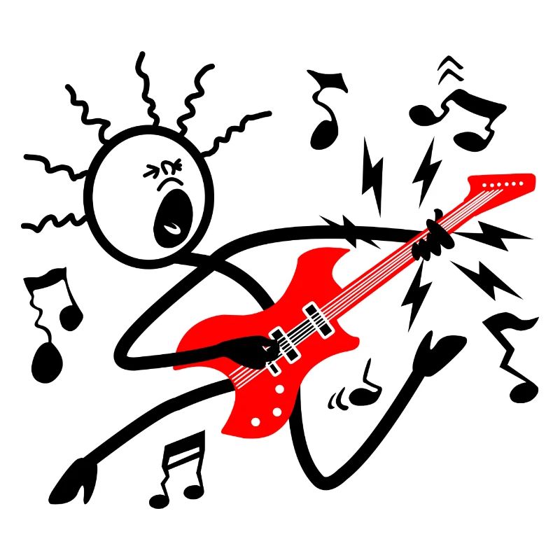 Guitare électrique rouge
