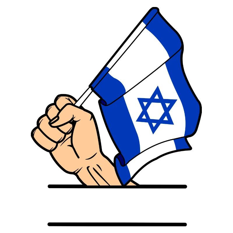 Flagge Israel faust Textraum