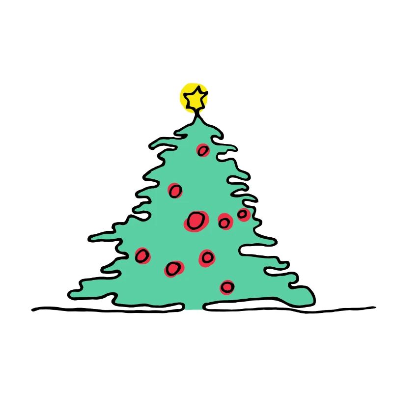 Christmas tree green