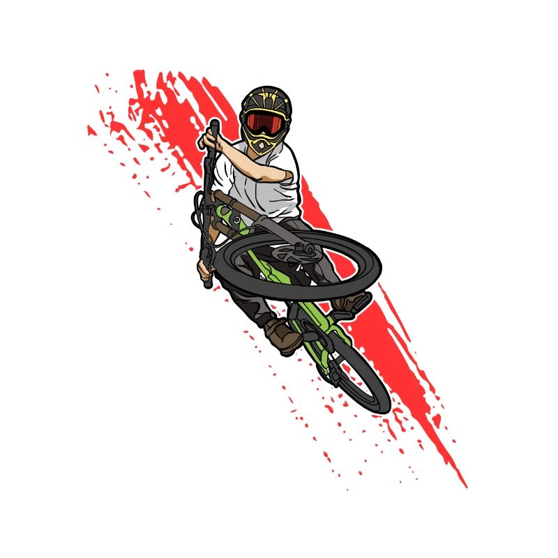 Freestyle-Mountainbiken in Aktion