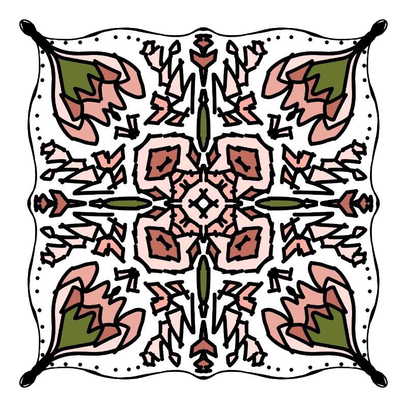 Kaleido Blütenstern Muster