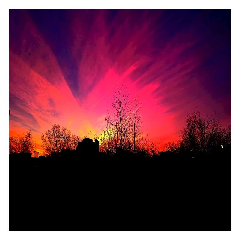 Sunset Violet Sunset Affiche