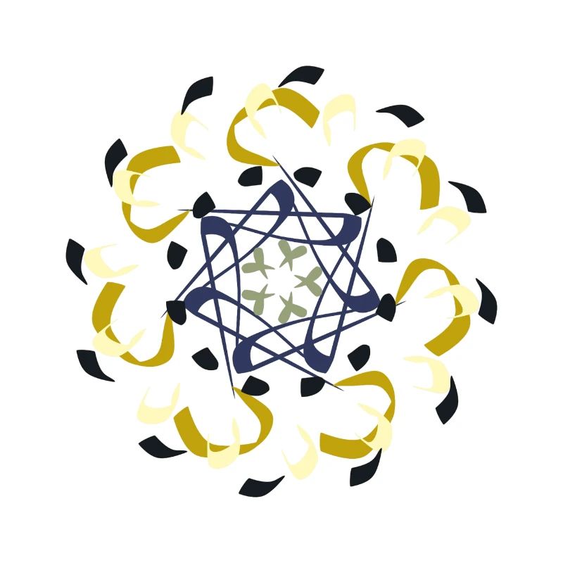 Motif de mandala complexe dans des tons de terre