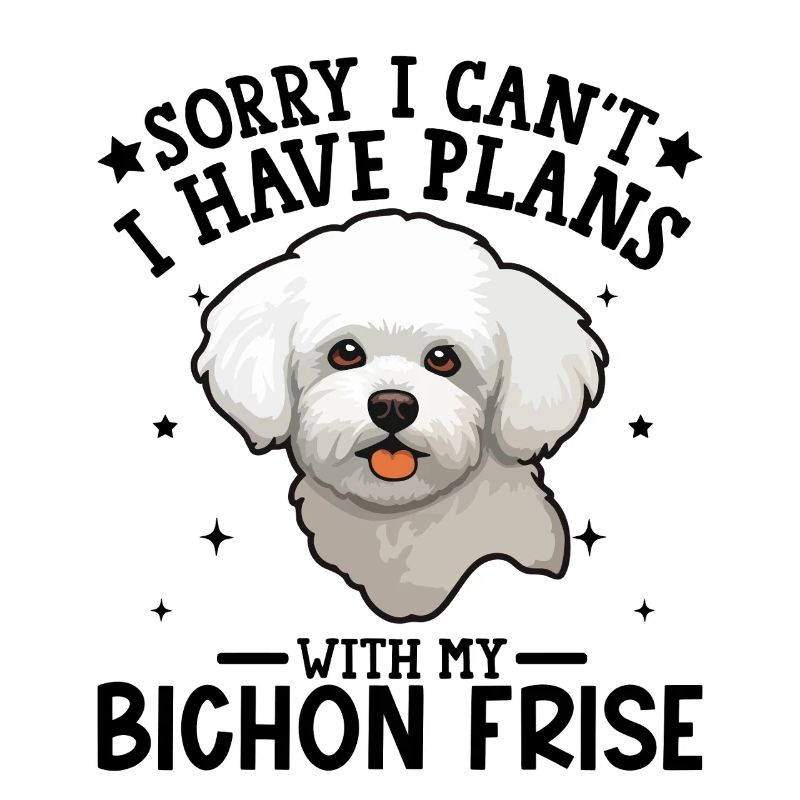 Illustration d'un caniche blanc mignon