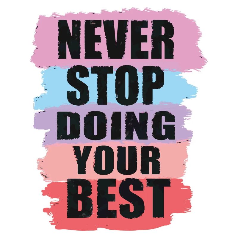 Conception motivante avec conception de texte en blocs de couleurs
