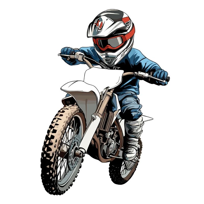Motorradfahrer Kinderdesign