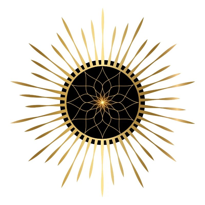 Mandala rayonnant 