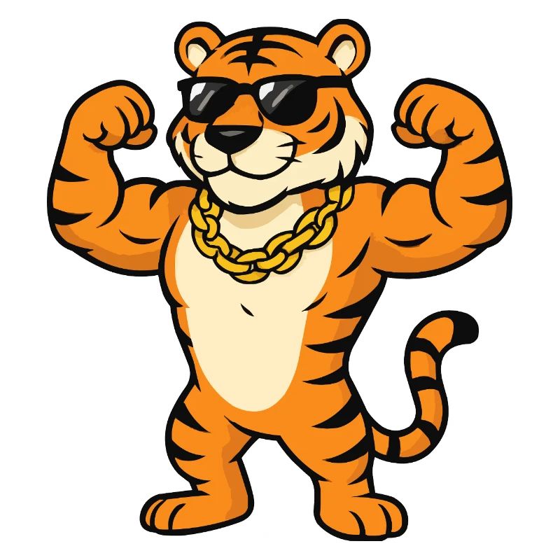 Tiger Sonnenbrille Bodybuilder