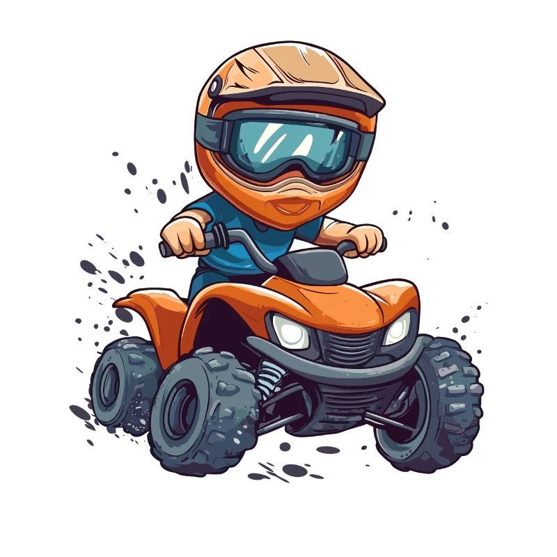 Kinderquad Abenteuer Cartoon