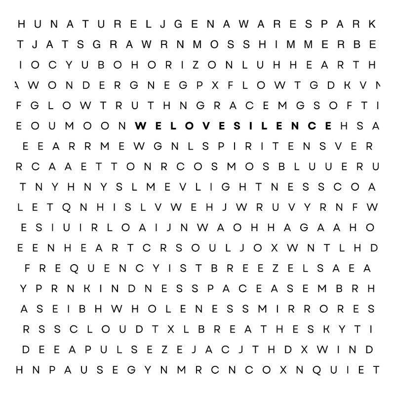 we love silence