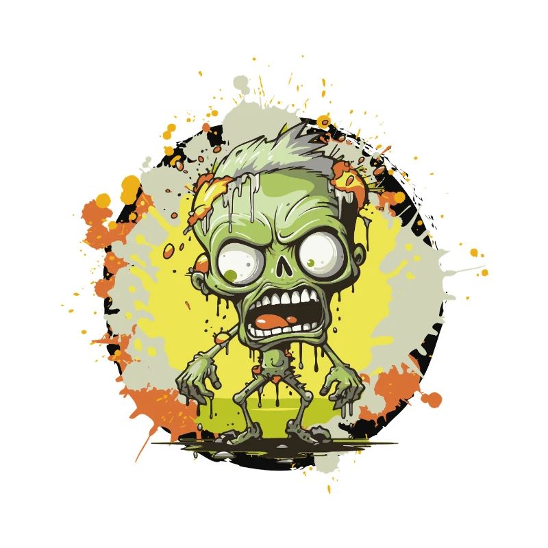  Zombie Splatter Cartoon