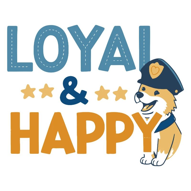 Treuer & Glücklicher Polizeihund