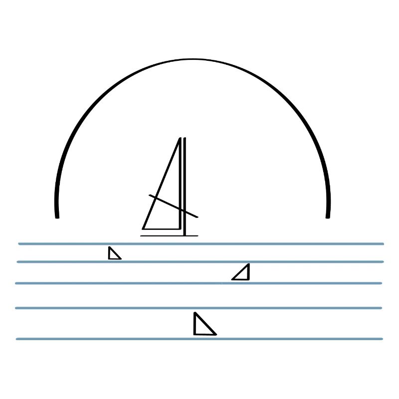 Logo Windsurfer mit Haien