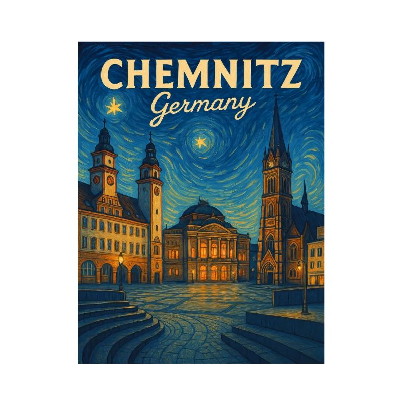 Chemnitz Night Light Plaza