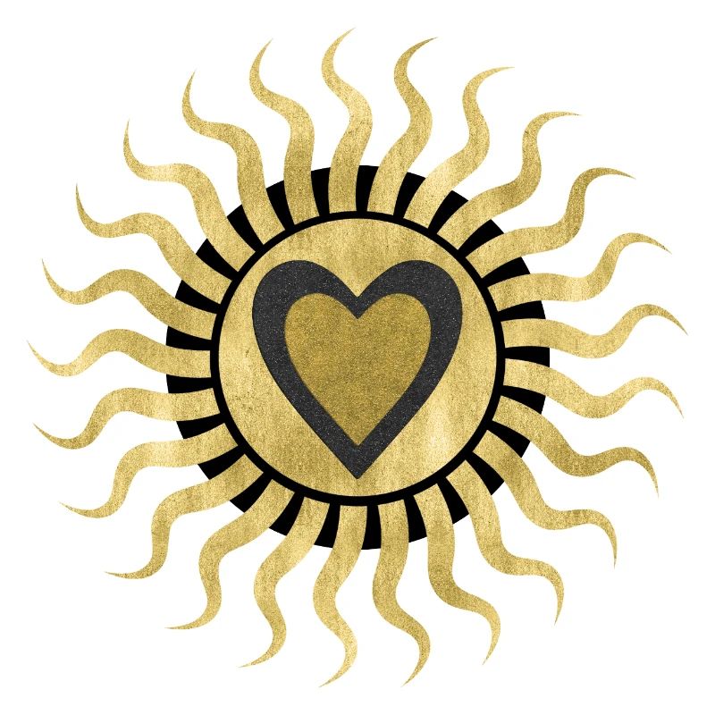 Goldenes Sonnenherz