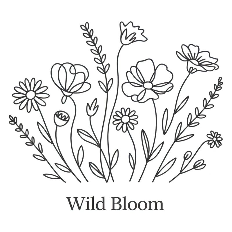 Blumen Line Art