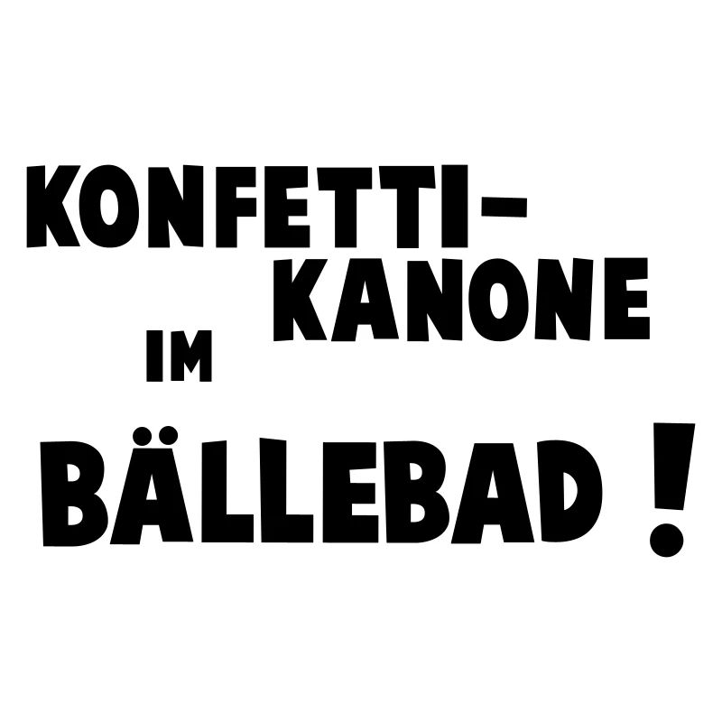 Konfettikanone im Baellebad