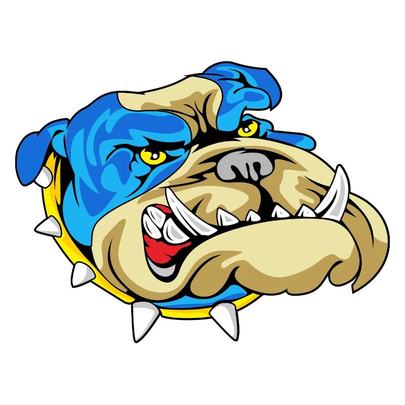 Blauer Bulldogge Knurren