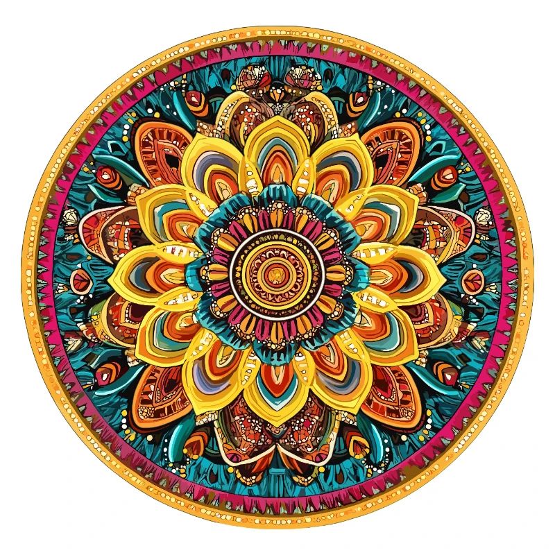 Leuchtendes Mandala Kaleidoskop