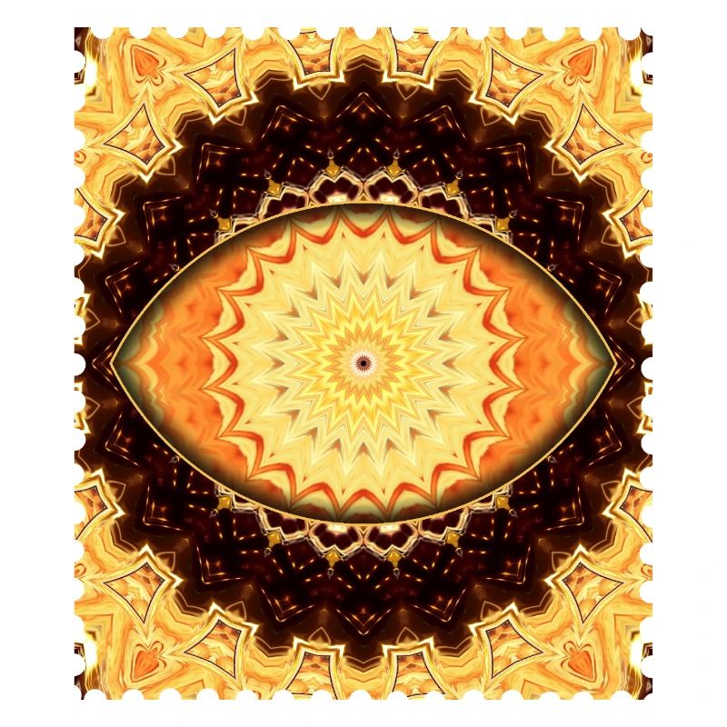 Sonnenmandala Feuergold