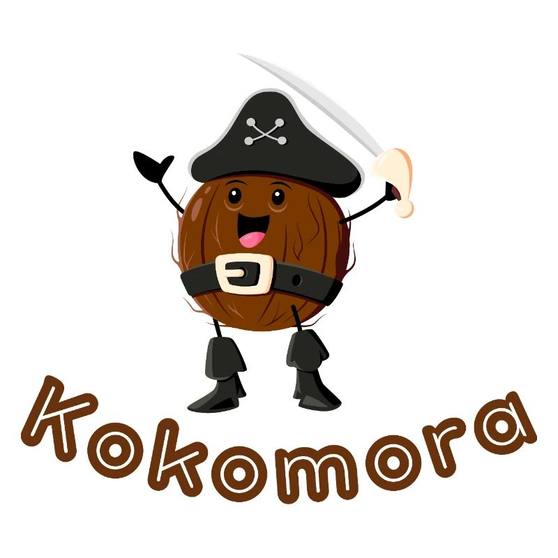 Kokospirat mit Piratenhut