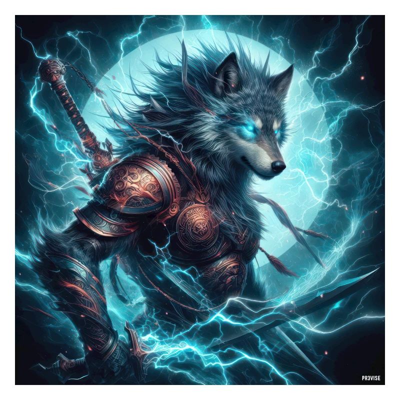 Leuchtende Arkane Wolfsrüstung