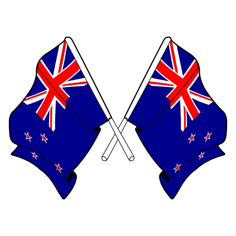 Neuseeland Cross-Flaggen