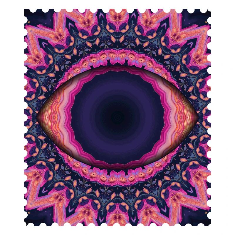 Psychedelisches Augenmandala