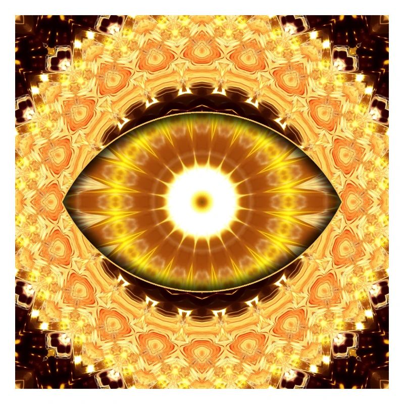 Sonnenauge Mandala Strahlen